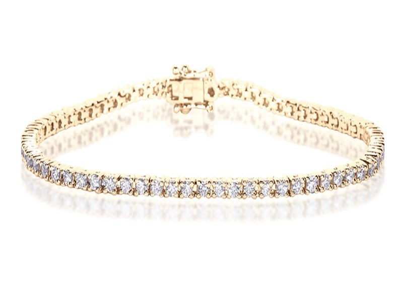 18ct Yellow Gold & 6.00ct Diamonds Bracelet