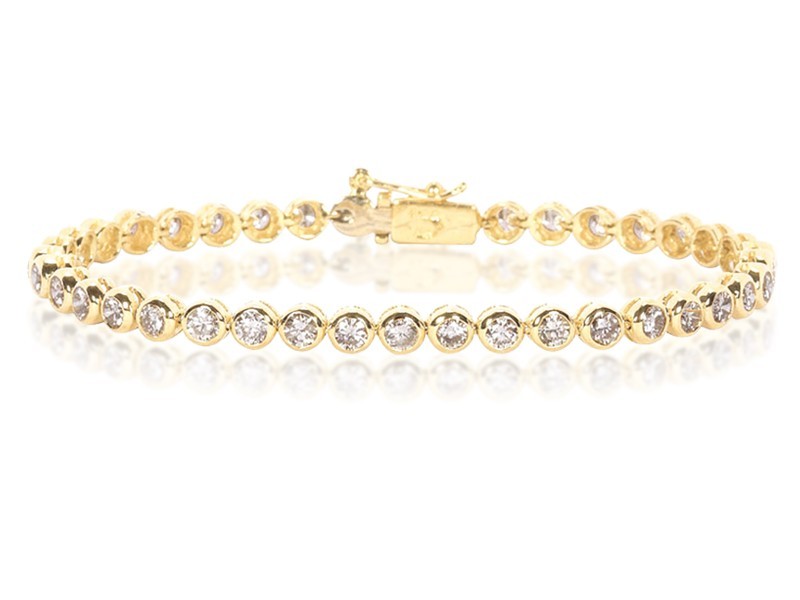 18ct Yellow Gold & 4.00ct Diamonds Bracelet