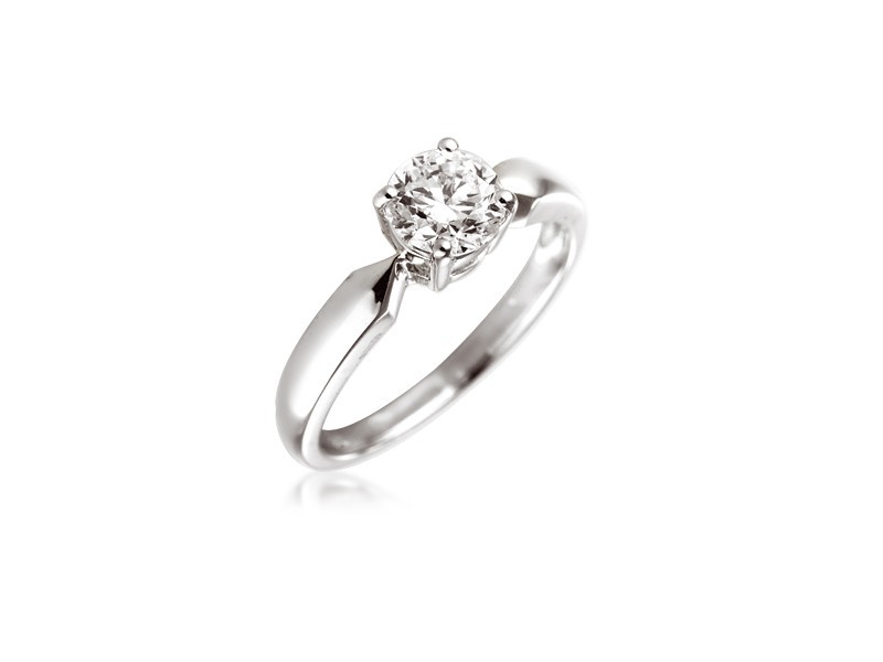 18ct White Gold 0.75ct Diamond Solitaire Engagement Ring