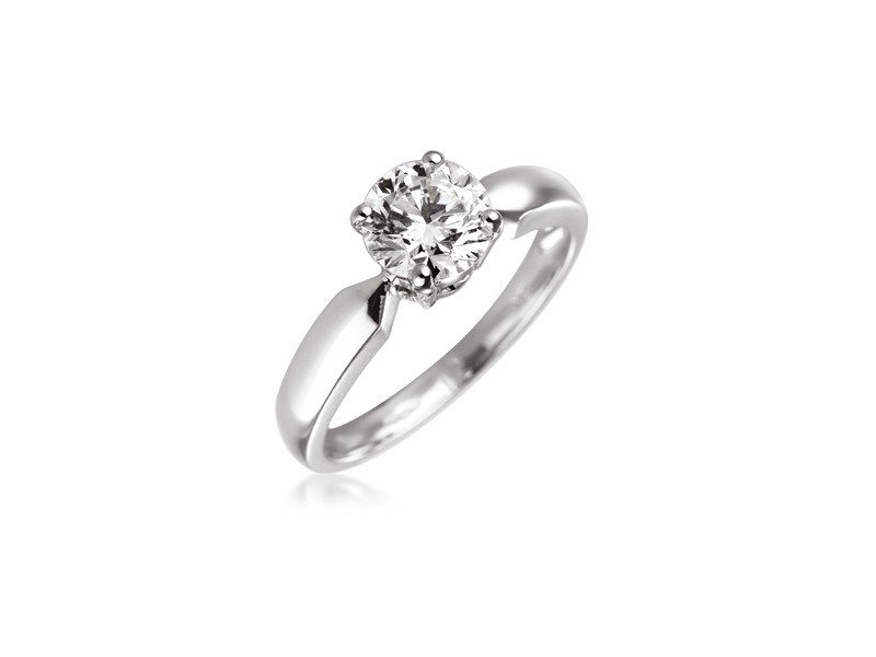 18ct White Gold 1.00ct Diamond Solitaire Engagement Ring