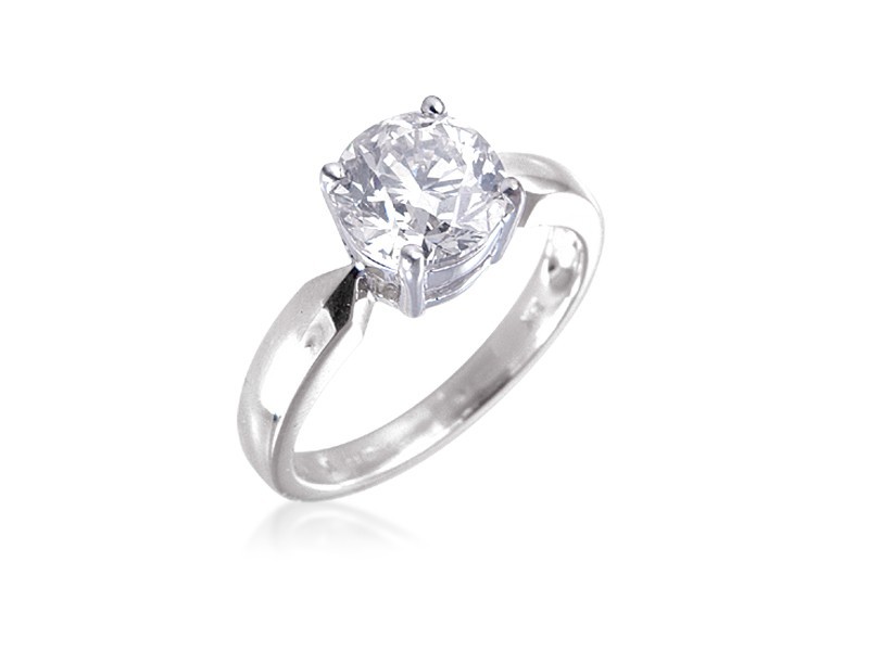 18ct White Gold 2.00ct Diamond Solitaire Engagement Ring