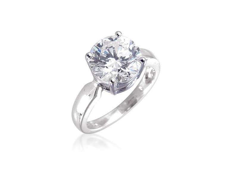 18ct White Gold 3.00ct Diamond Solitaire Engagement Ring