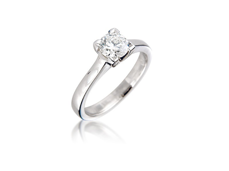 18ct White Gold 0.70ct Diamond Solitaire Engagement Ring