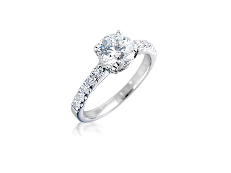 18ct White Gold 1.50ct Diamond Solitaire Engagement Ring