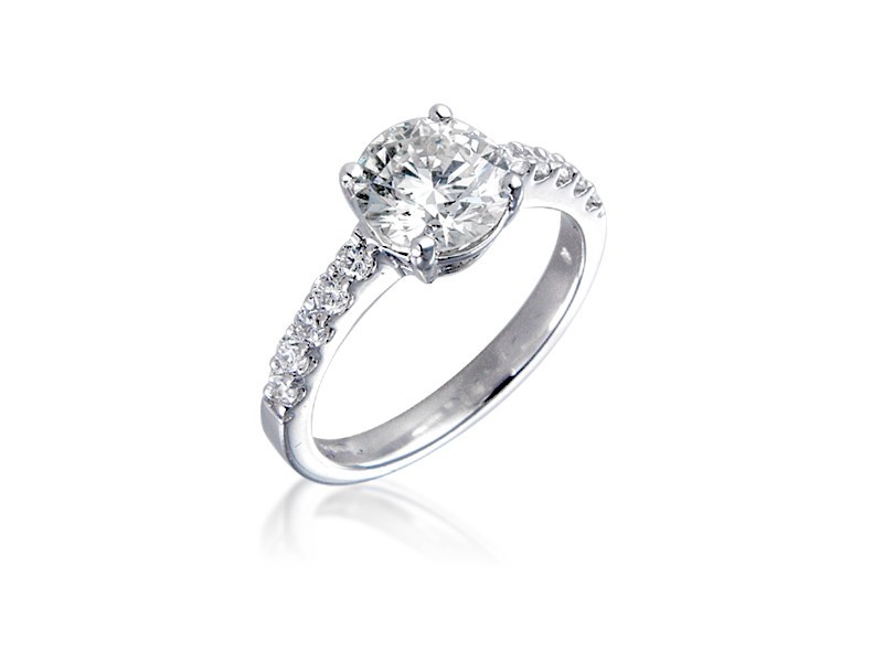 18ct White Gold 2.00ct Diamond Solitaire Engagement Ring