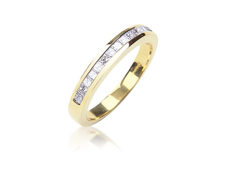 18ct Yellow Gold Eternity Ring with 0.50ct Diamonds.