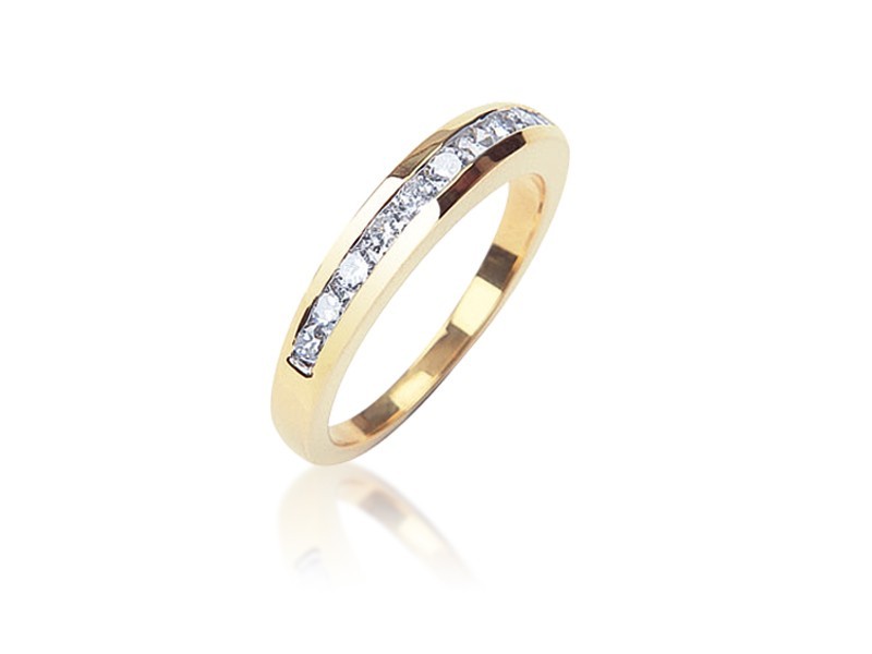 18ct Yellow Gold Eternity Ring with 0.50ct Diamonds.