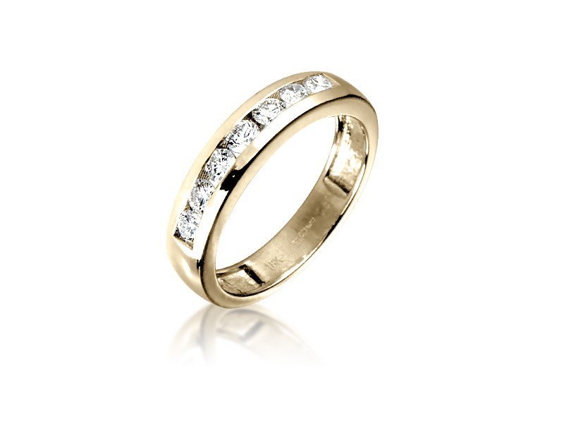 18ct Yellow Gold Eternity Ring with 0.50ct Diamonds. 