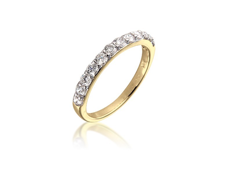 18ct Yellow Gold Eternity Ring with 0.65ct Diamonds. 