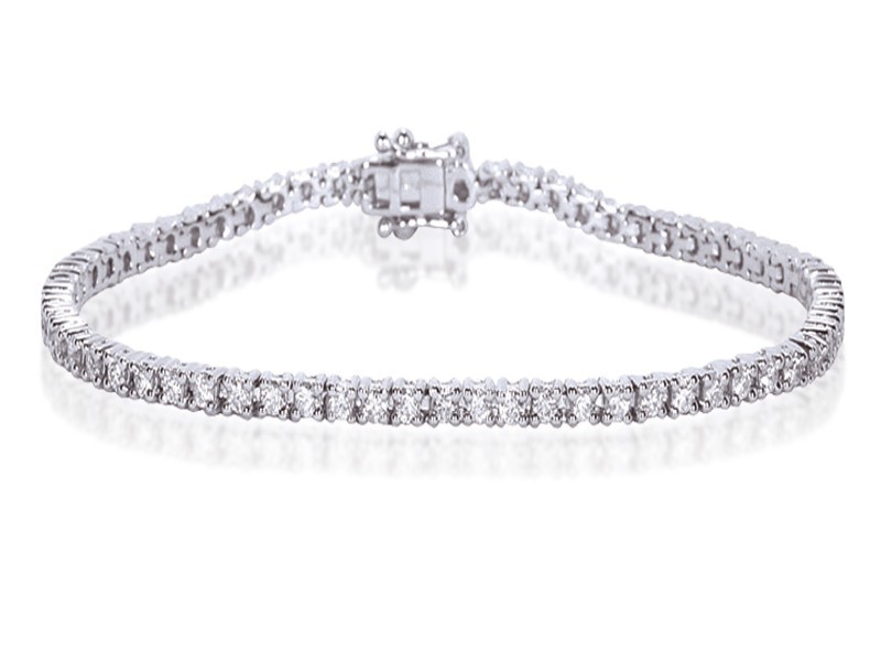 18ct White Gold & 6.00ct Diamonds Bracelet