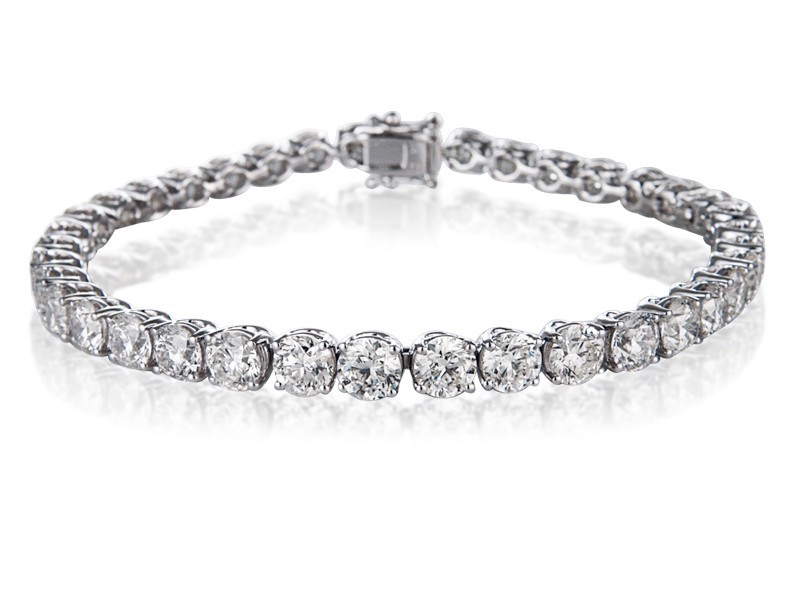 18ct White Gold & 8.00ct Diamonds Bracelet