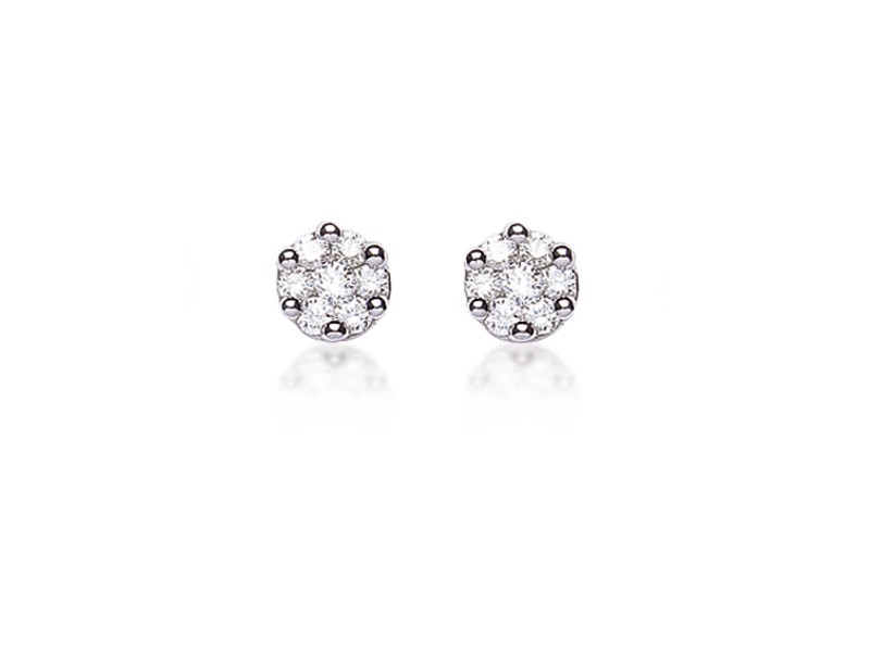 18ct White Gold & 0.50ct Diamonds Stud Earrings 