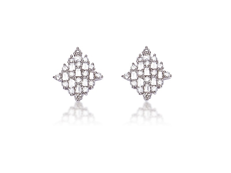 18ct White Gold & 0.60ct Diamonds Stud Earrings