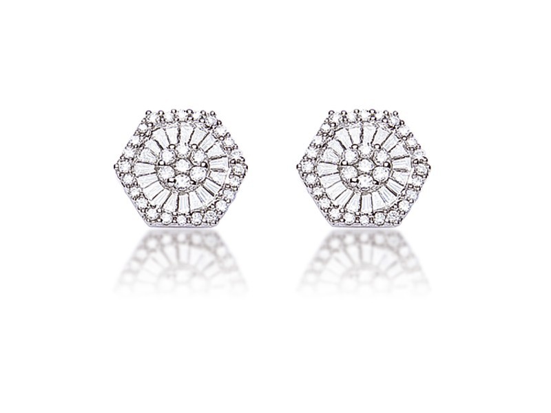 18ct White Gold & 0.65ct Diamonds Stud Earrings