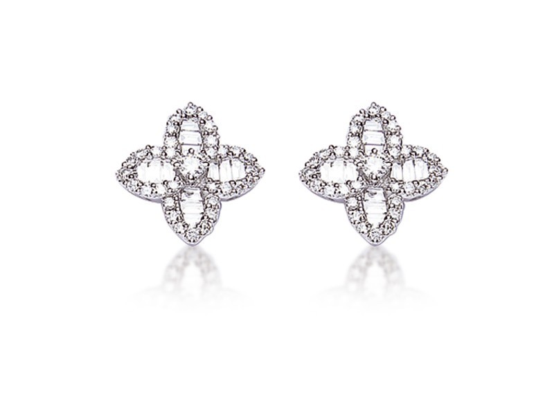 18ct White Gold & 0.60ct Diamonds Stud Earrings