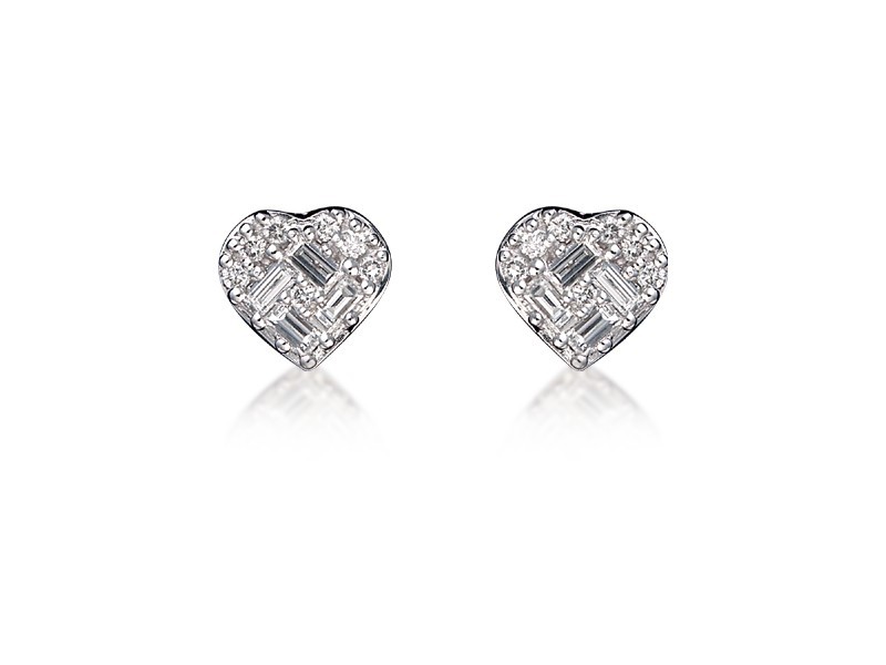 18ct White Gold & 0.40ct Diamonds Stud Earrings