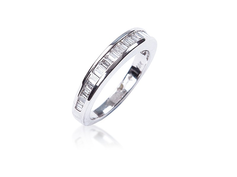 18ct White Gold Eternity Ring with 1.00ct Diamonds.