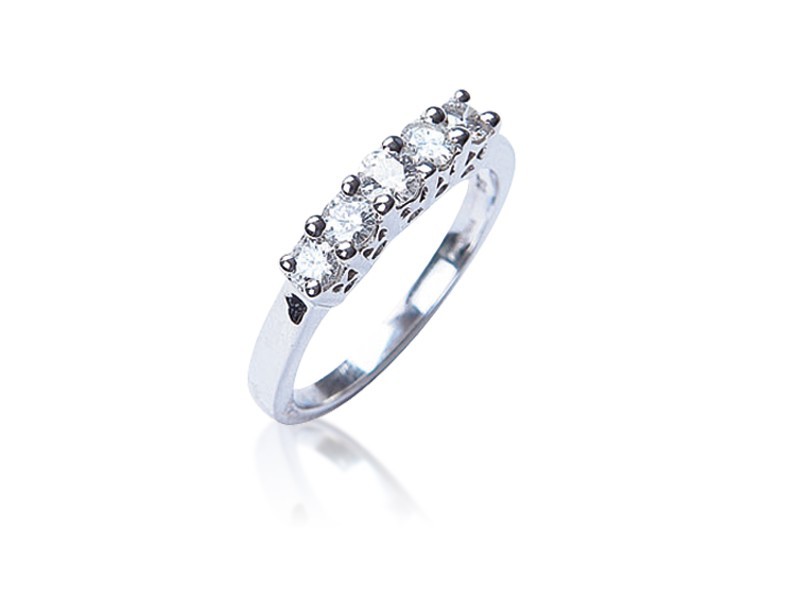 18ct White Gold Eternity Ring with 0.50ct Diamonds.