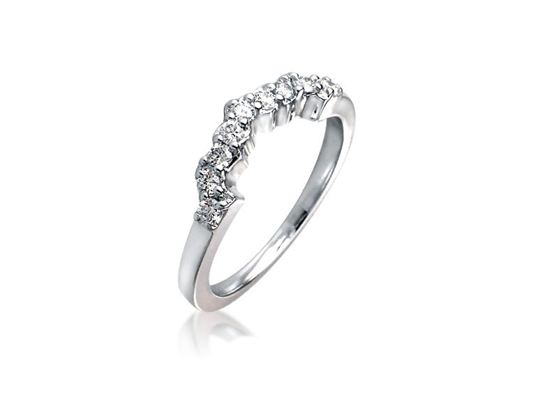 18ct White Gold Eternity Ring with 0.25ct Diamonds.