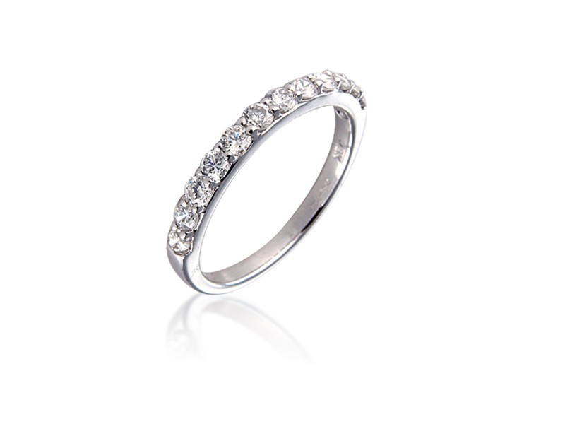 18ct White Gold Eternity Ring with 0.65ct Diamonds.