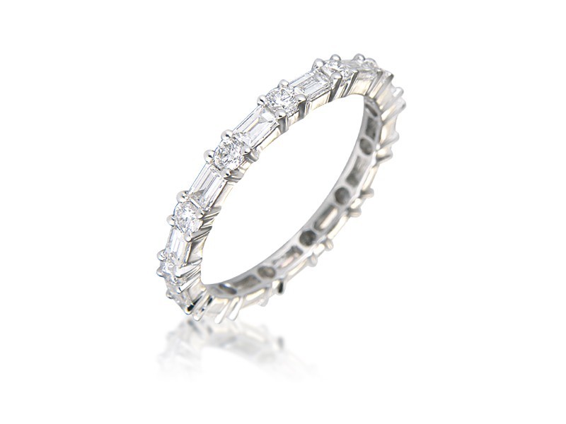 18ct White Gold Eternity Ring with 1.25ct Diamonds.