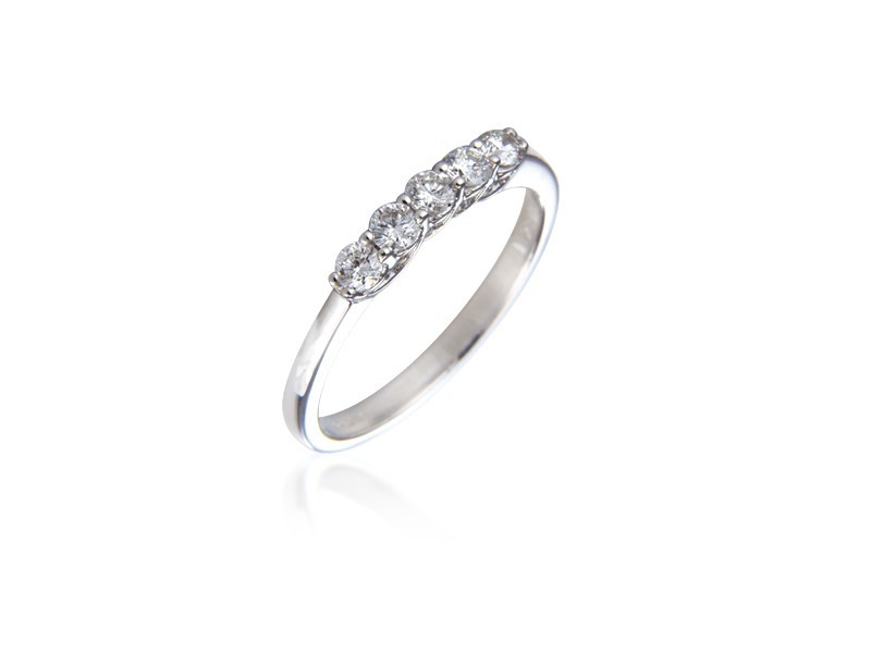 18ct White Gold Eternity Ring with 0.30ct Diamonds.