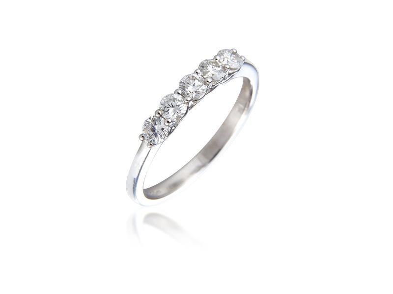 18ct White Gold Eternity Ring with 0.50ct Diamonds.