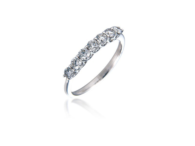 18ct White Gold Eternity Ring with 0.50ct Diamonds.