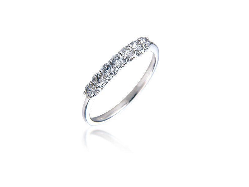 18ct White Gold Eternity Ring with 0.33ct Diamonds.