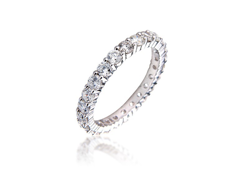 18ct White Gold Eternity Ring with 2.00ct Diamonds.