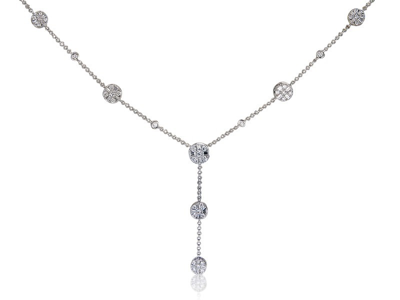 18ct White Gold & 1.90ct Diamonds Necklace