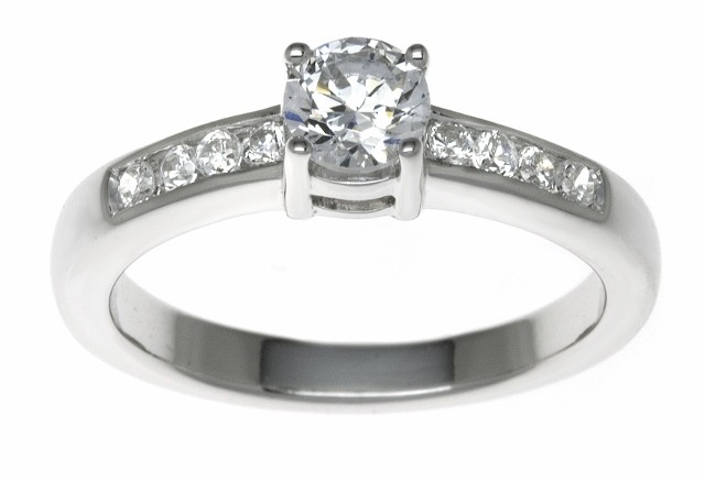 18ct White Gold 0.38ct Diamonds Solitaire Engagement Ring