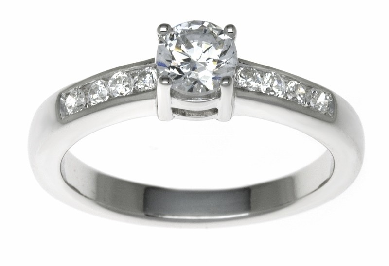 18ct White Gold 0.55ct Diamonds Solitaire Engagement Ring