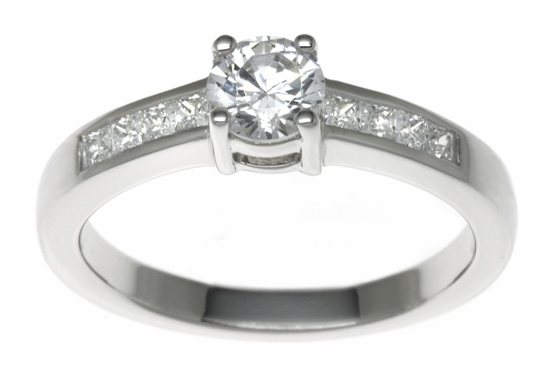 18ct White Gold 0.44ct Diamonds Solitaire Engagement Ring