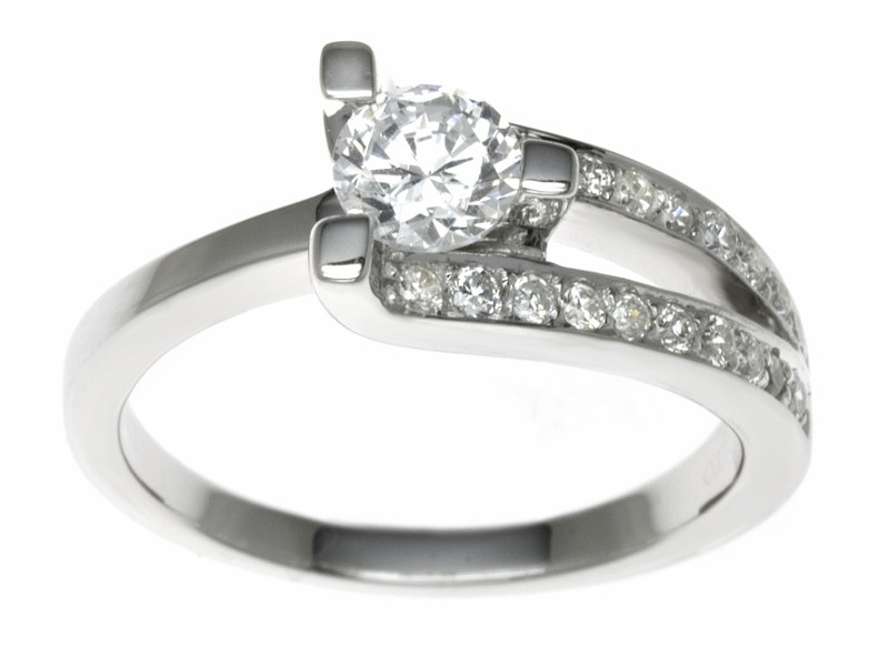 18ct White Gold 0.60ct Diamonds Solitaire Engagement Ring