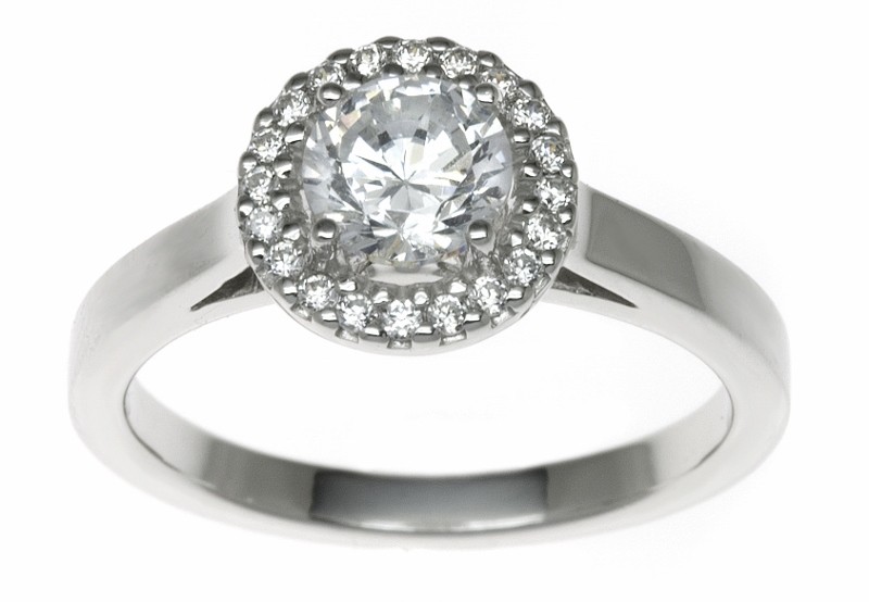 18ct White Gold 0.62ct Diamonds Solitaire Engagement Ring