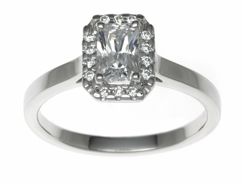 18ct White Gold 0.61ct Diamonds Solitaire Engagement Ring