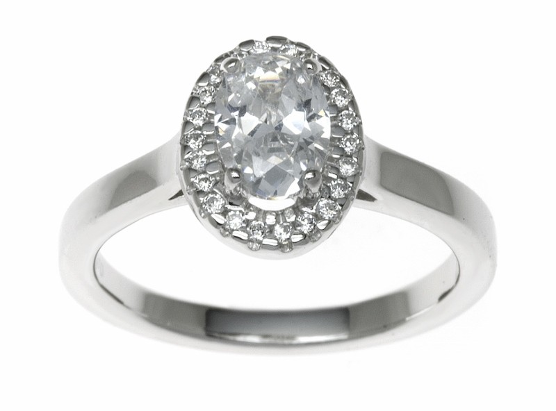 18ct White Gold 0.64ct Diamonds Solitaire Engagement Ring