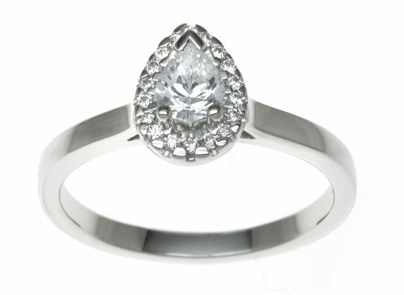 18ct White Gold 0.59ct Diamonds Solitaire Engagement Ring