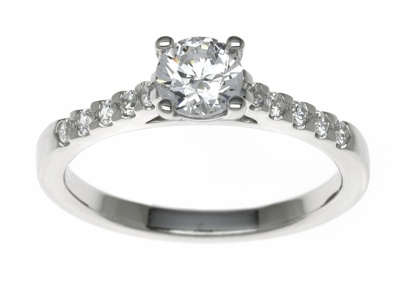 18ct White Gold 0.78ct Diamonds Solitaire Engagement Ring