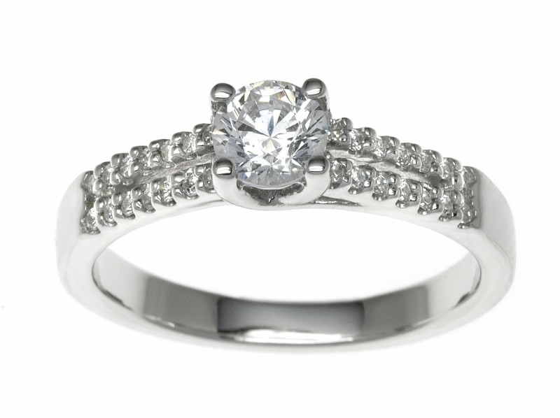 18ct White Gold 0.64ct Diamonds Solitaire Engagement Ring