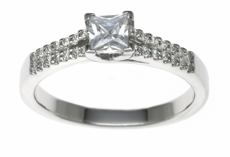 18ct White Gold 0.44ct Diamonds Solitaire Engagement Ring