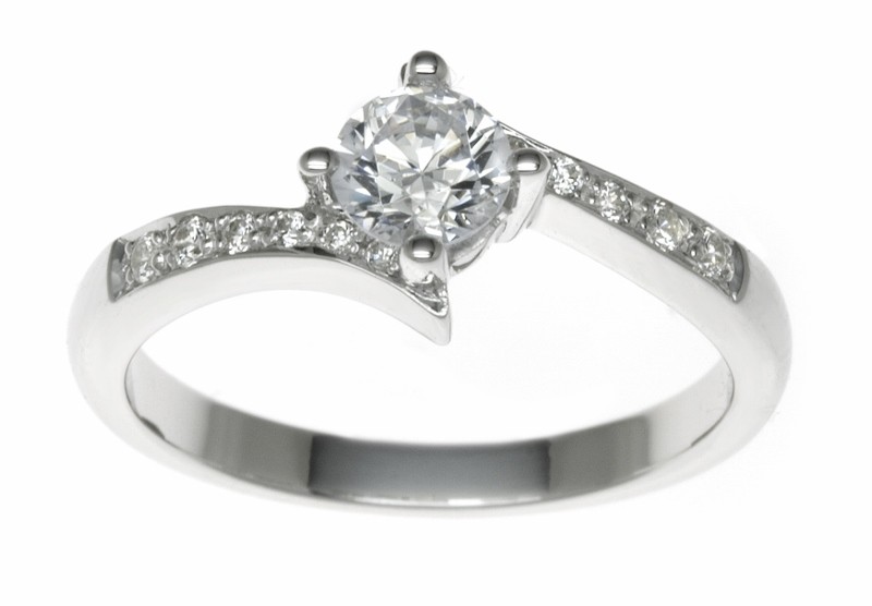 18ct White Gold 0.37ct Diamonds Solitaire Engagement Ring