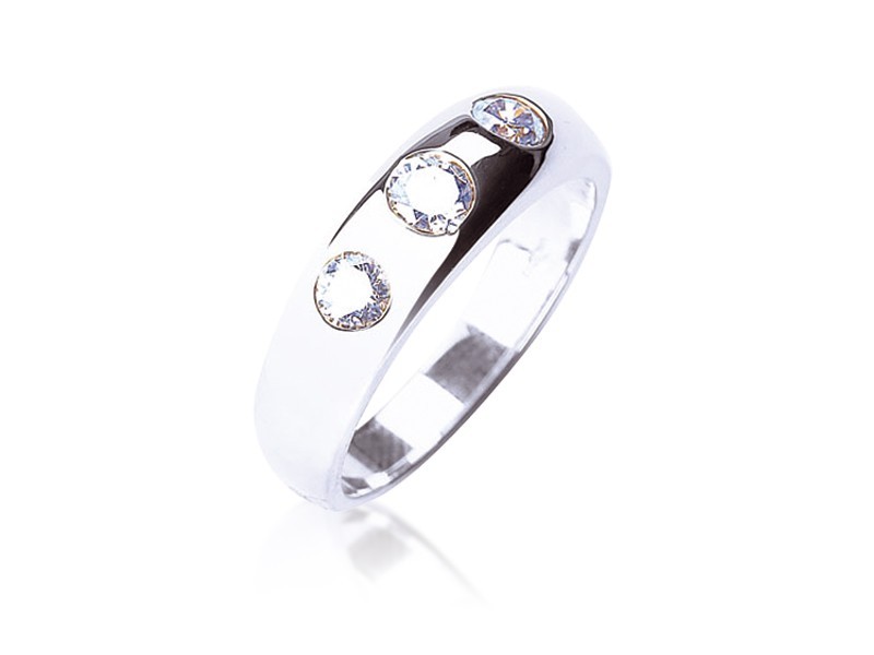 18ct White Gold & 1.00ct Diamonds Wedding Ring