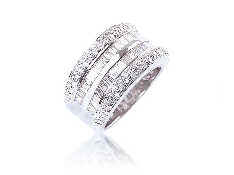 18ct White Gold & 2.00ct Diamonds Wedding Ring