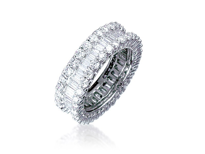 18ct White Gold & 3.50ct Diamonds Wedding Ring