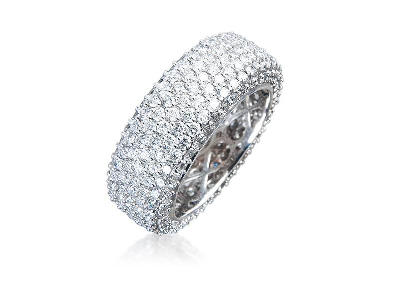 18ct White Gold & 4.00ct Diamonds Wedding Ring