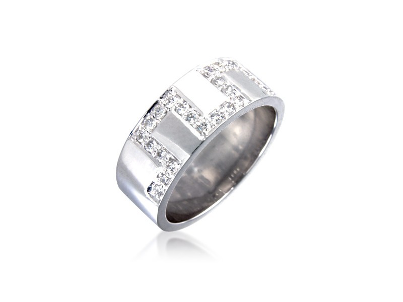 18ct White Gold & 0.30ct Diamonds 7mm Wedding Ring
