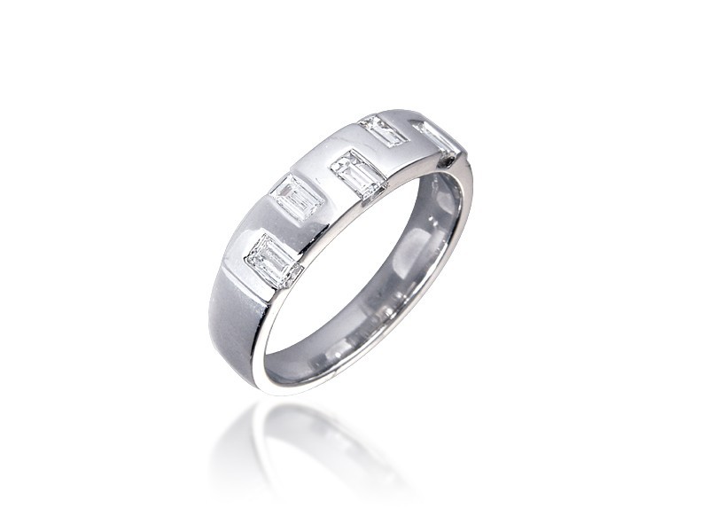 18ct White Gold & 0.45ct Diamonds Wedding Ring