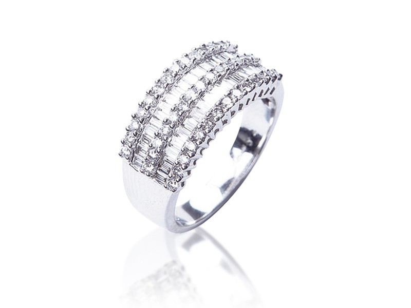 18ct White Gold & 1.15ct Diamonds Wedding Ring